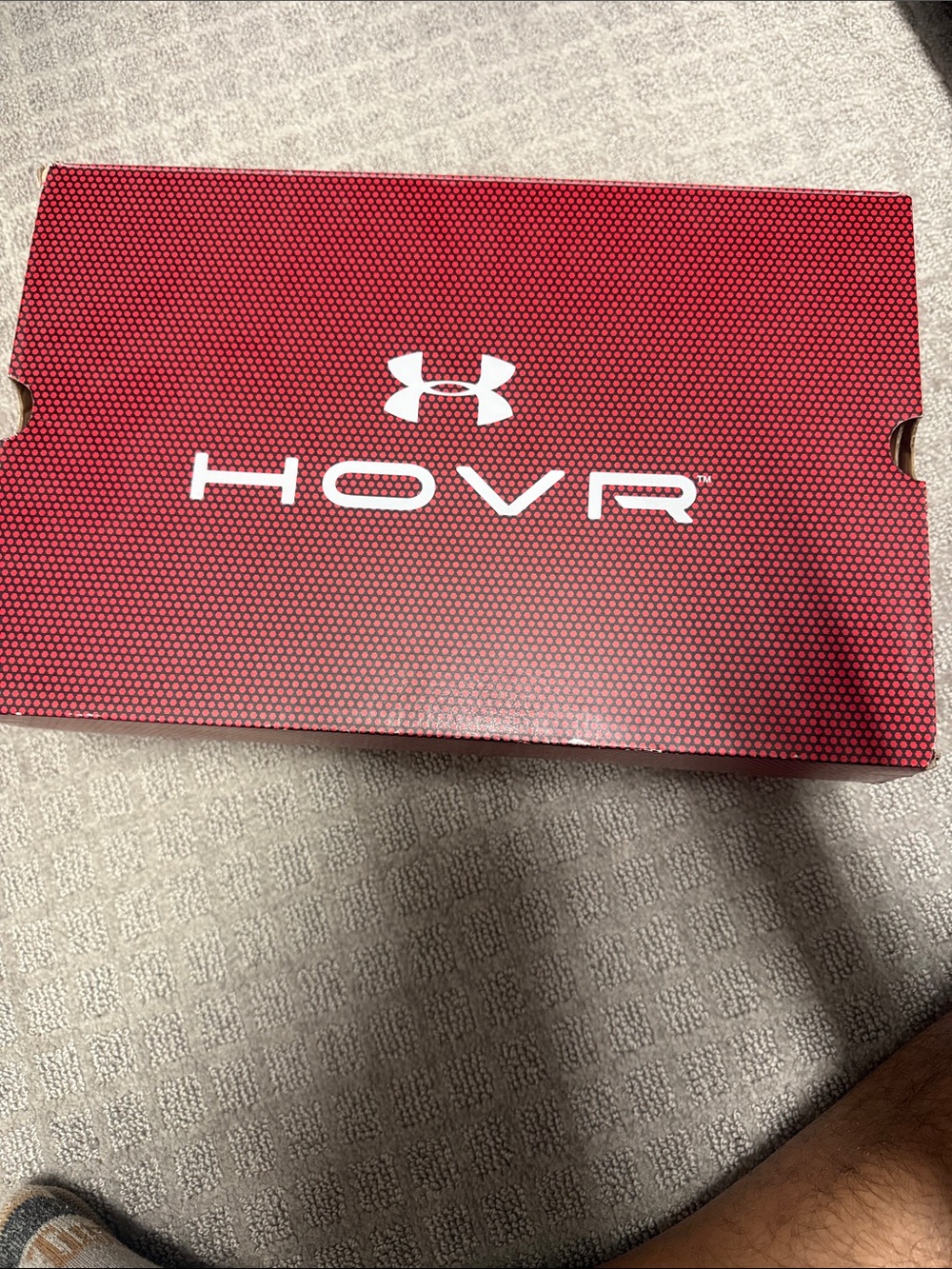 Under Armour Red HOVR Shoe Box with White Logo NIKE